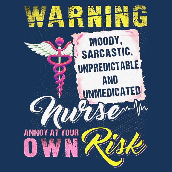 Warning Moody Sarcastic Unpredictable And Unmedicated Nurse Knit Cap Winter Beanie