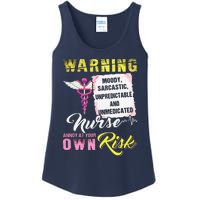 Warning Moody Sarcastic Unpredictable And Unmedicated Nurse Ladies Essential Tank