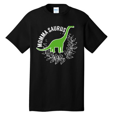 Wo Momma Saurus Dinosaur Mother's Day Gift Tall T-Shirt