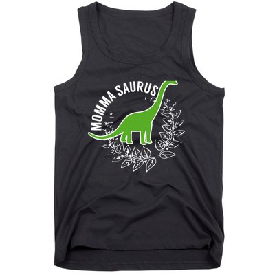 Wo Momma Saurus Dinosaur Mother's Day Gift Tank Top