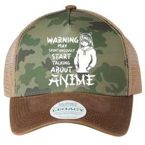 Warning May Start Talking About Anime Legacy Tie Dye Trucker Hat