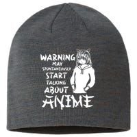 Warning May Start Talking About Anime Sustainable Beanie