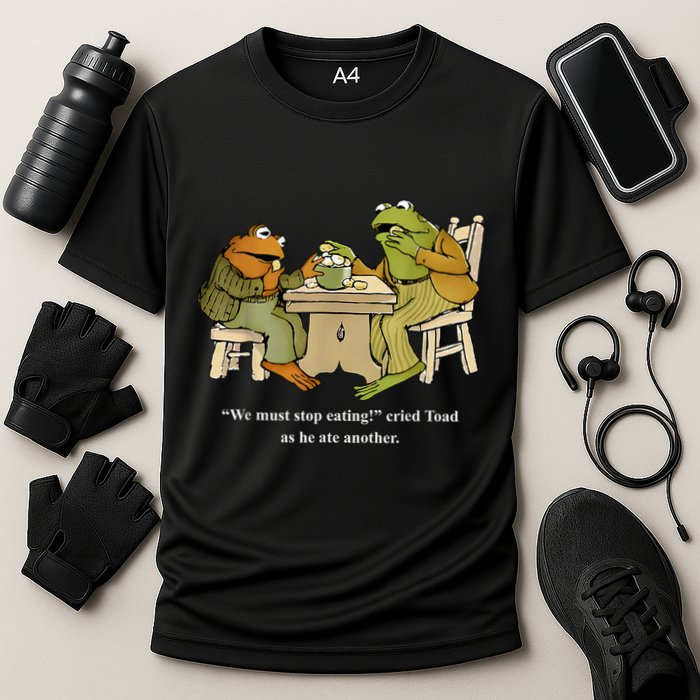 We Must Stop Eating Toad As He Ate Another Frog Cooling Performance Crew T-Shirt