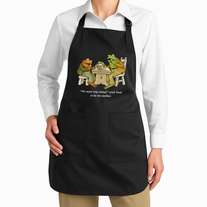 We Must Stop Eating Toad As He Ate Another Frog Apron
