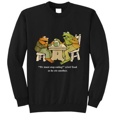 We Must Stop Eating Toad As He Ate Another Frog Sweatshirt