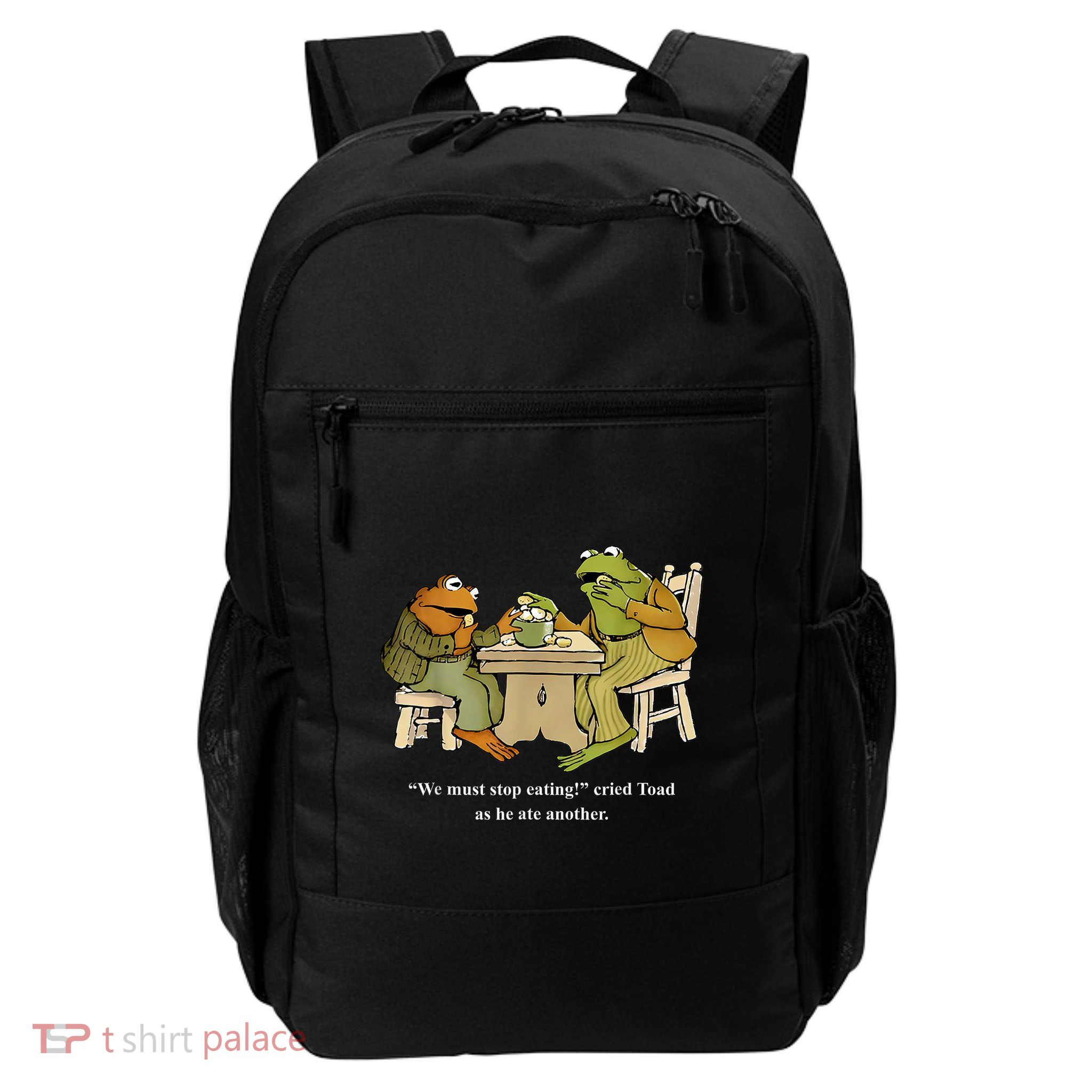 We Must Stop Eating Toad As He Ate Another Frog Backpack