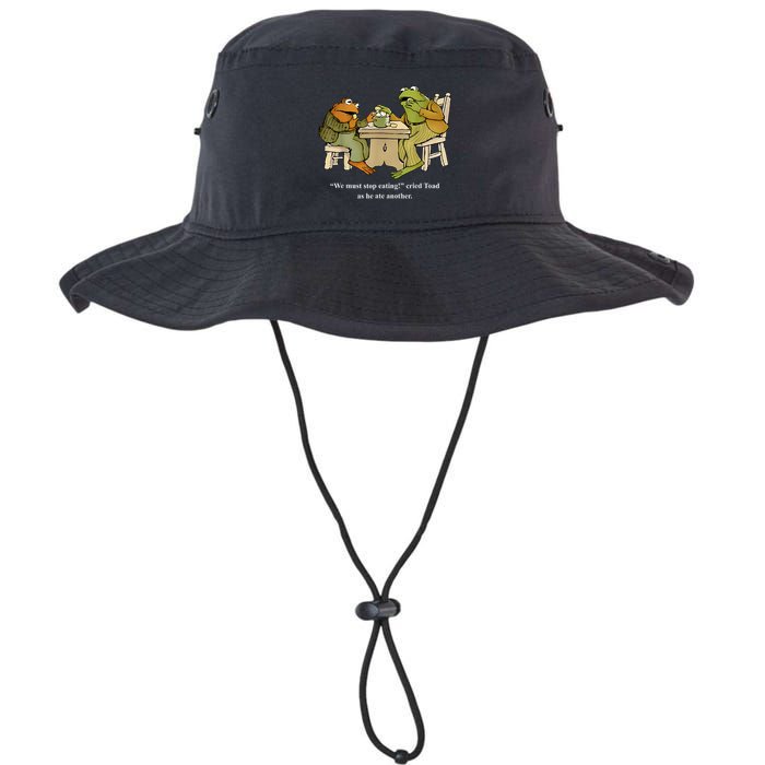 We Must Stop Eating Toad As He Ate Another Frog Bucket Hat
