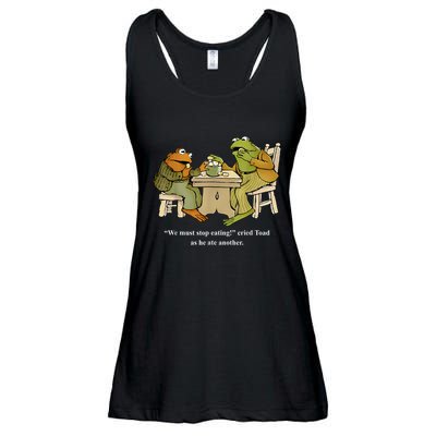We Must Stop Eating Toad As He Ate Another Frog Ladies Essential Flowy Tank