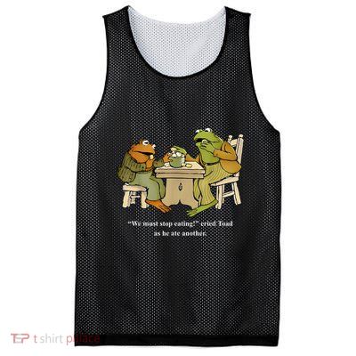 We Must Stop Eating Toad As He Ate Another Frog Mesh Reversible Basketball Jersey Tank
