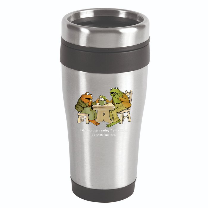 We Must Stop Eating Toad As He Ate Another Frog 16oz Travel Tumbler
