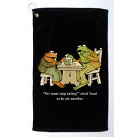 We Must Stop Eating Toad As He Ate Another Frog Golf Towel
