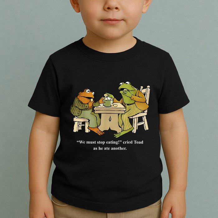 We Must Stop Eating Toad As He Ate Another Frog Toddler T-Shirt