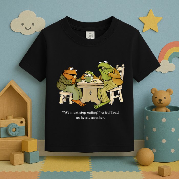 We Must Stop Eating Toad As He Ate Another Frog Toddler T-Shirt