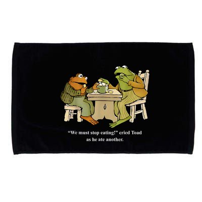 We Must Stop Eating Toad As He Ate Another Frog Microfiber Hand Towel