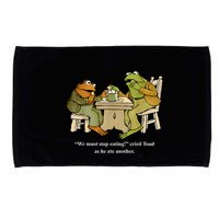 We Must Stop Eating Toad As He Ate Another Frog Microfiber Hand Towel