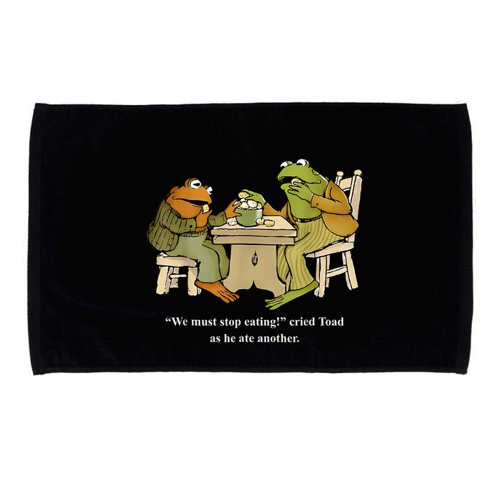 We Must Stop Eating Toad As He Ate Another Frog Microfiber Hand Towel