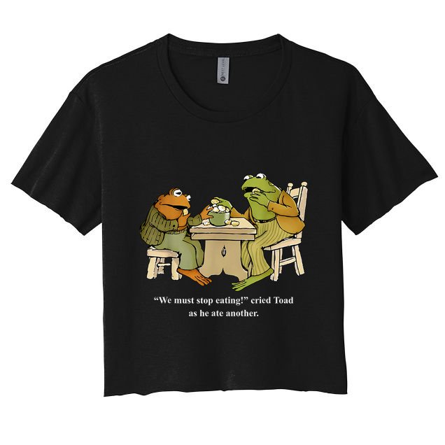 We Must Stop Eating Toad As He Ate Another Frog Crop Top