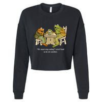 We Must Stop Eating Toad As He Ate Another Frog Cropped Pullover Crew