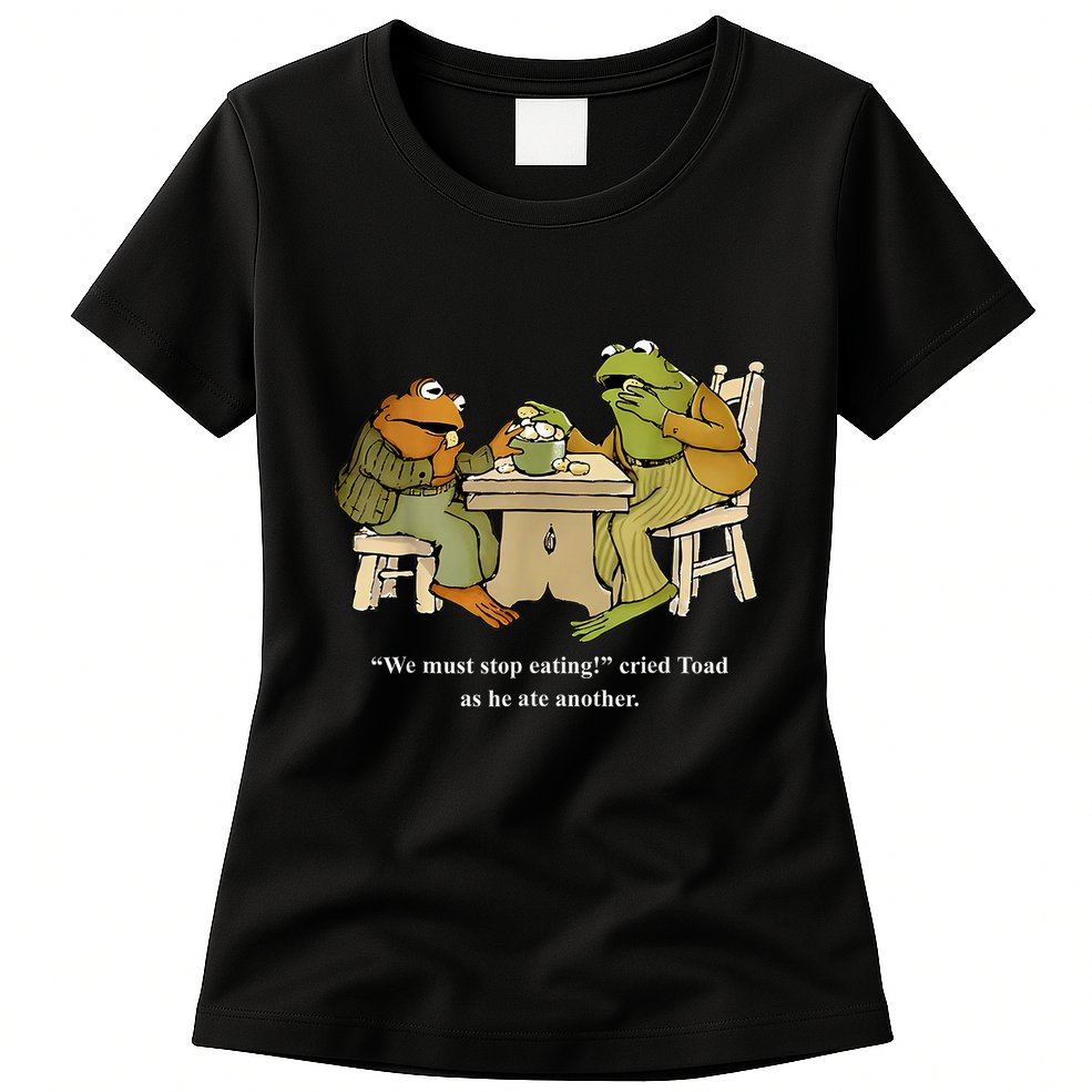 We Must Stop Eating Toad As He Ate Another Frog Womens T-Shirt