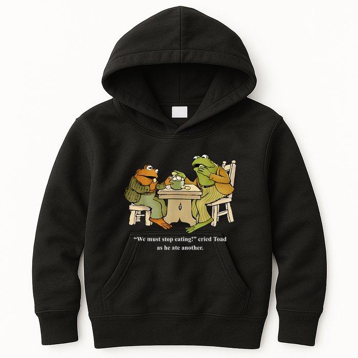 We Must Stop Eating Toad As He Ate Another Frog Kids Hoodie