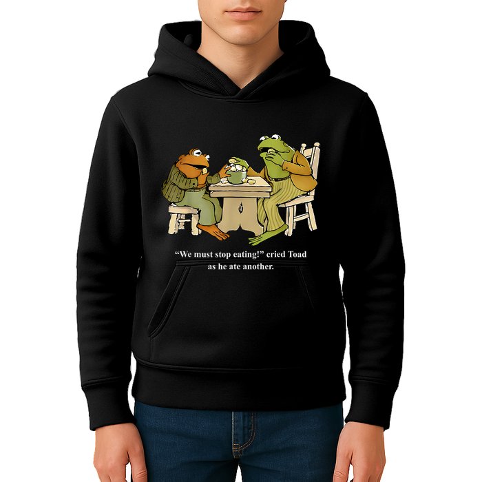 We Must Stop Eating Toad As He Ate Another Frog Kids Hoodie