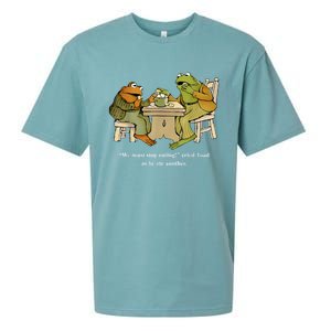 We Must Stop Eating Toad As He Ate Another Frog Sueded Cloud Jersey T-Shirt