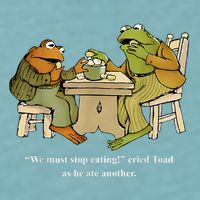 We Must Stop Eating Toad As He Ate Another Frog Sueded Cloud Jersey T-Shirt