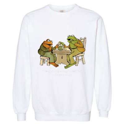 We Must Stop Eating Toad As He Ate Another Frog Garment-Dyed Sweatshirt