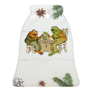 We Must Stop Eating Toad As He Ate Another Frog Ceramic Bell Ornament