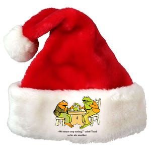 We Must Stop Eating Cried Toad As He Ate Another Frog Toad Premium Christmas Santa Hat