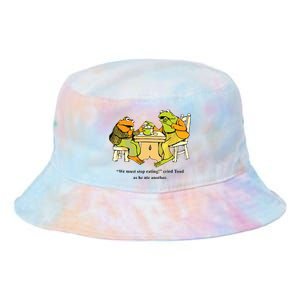 We Must Stop Eating Cried Toad As He Ate Another Frog Toad Tie Dye Newport Bucket Hat