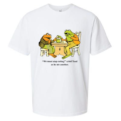 We Must Stop Eating Cried Toad As He Ate Another Frog Toad Sueded Cloud Jersey T-Shirt