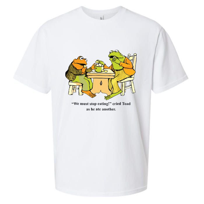We Must Stop Eating Cried Toad As He Ate Another Frog Toad Sueded Cloud Jersey T-Shirt