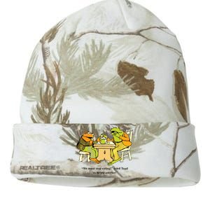 We Must Stop Eating Cried Toad As He Ate Another Frog Toad Kati Licensed 12" Camo Beanie