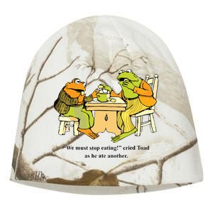 We Must Stop Eating Cried Toad As He Ate Another Frog Toad Kati - Camo Knit Beanie