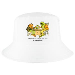 We Must Stop Eating Cried Toad As He Ate Another Frog Toad Cool Comfort Performance Bucket Hat