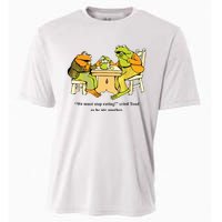 We Must Stop Eating Cried Toad As He Ate Another Frog Toad Cooling Performance Crew T-Shirt