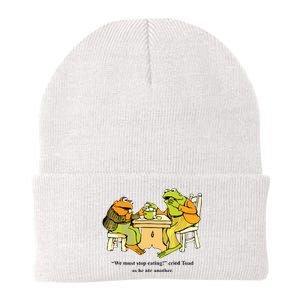 We Must Stop Eating Cried Toad As He Ate Another Frog Toad Knit Cap Winter Beanie