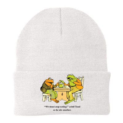 We Must Stop Eating Cried Toad As He Ate Another Frog Toad Knit Cap Winter Beanie