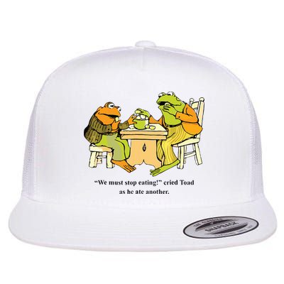 We Must Stop Eating Cried Toad As He Ate Another Frog Toad Flatbill Hat