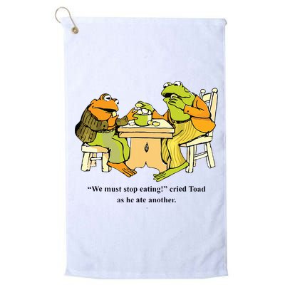 We Must Stop Eating Cried Toad As He Ate Another Frog Toad Golf Towel
