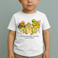 We Must Stop Eating Cried Toad As He Ate Another Frog Toad Toddler T-Shirt