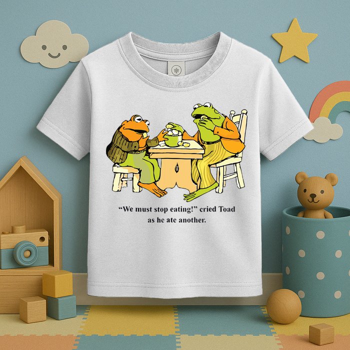 We Must Stop Eating Cried Toad As He Ate Another Frog Toad Toddler T-Shirt