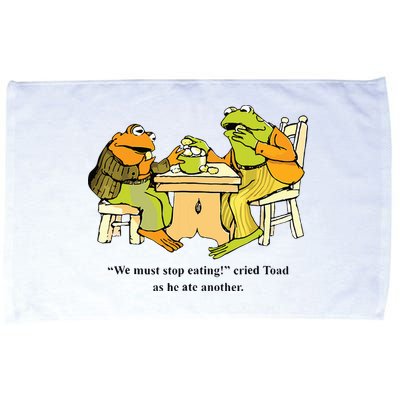 We Must Stop Eating Cried Toad As He Ate Another Frog Toad Microfiber Hand Towel