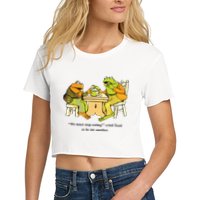 We Must Stop Eating Cried Toad As He Ate Another Frog Toad Women's Crop Top Tee