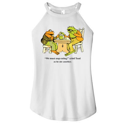 We Must Stop Eating Cried Toad As He Ate Another Frog Toad Women's Perfect Tri Rocker Tank