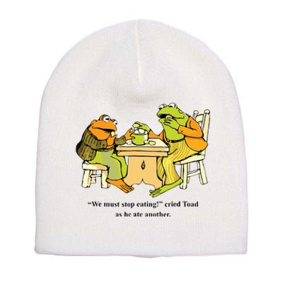 We Must Stop Eating Cried Toad As He Ate Another Frog Toad Short Acrylic Beanie