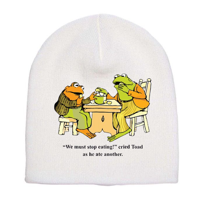 We Must Stop Eating Cried Toad As He Ate Another Frog Toad Short Acrylic Beanie