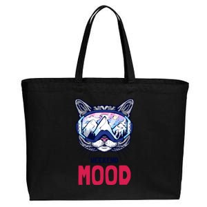 Weekend Mood Skiing Mountain Panorama Ski Goggles Cats Gift Cotton Canvas Jumbo Tote