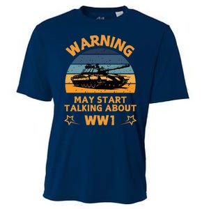 Warning May Start Talking About Ww1 Cooling Performance Crew T-Shirt